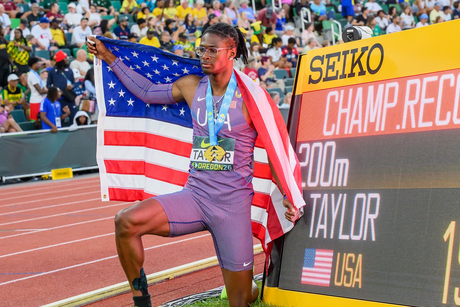 Tate Taylor, Mia Maxwell win sprint doubles at U20 Championships