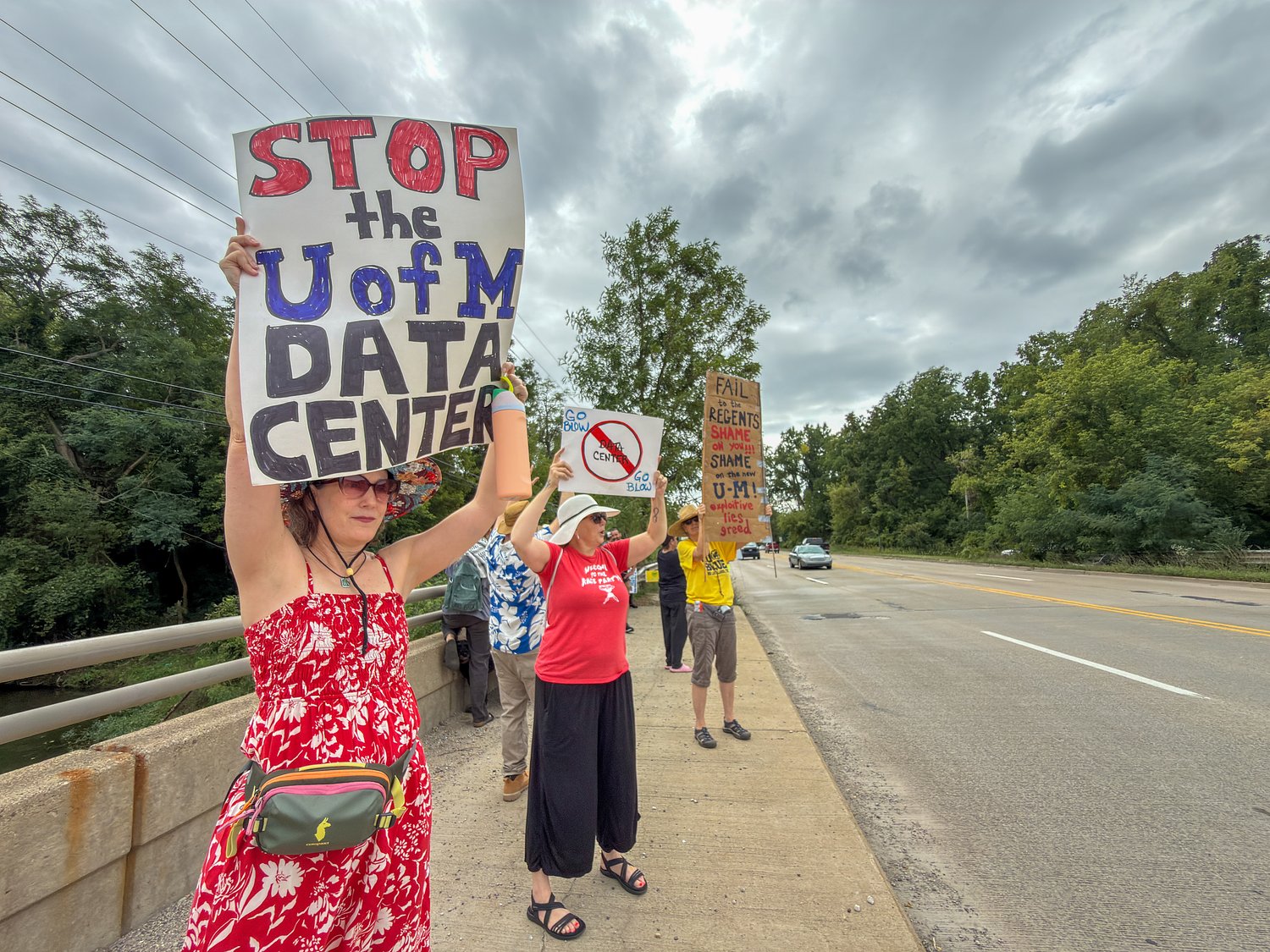 Angry Michigan neighbors unite to protest 2 AI data centers they say threaten their water