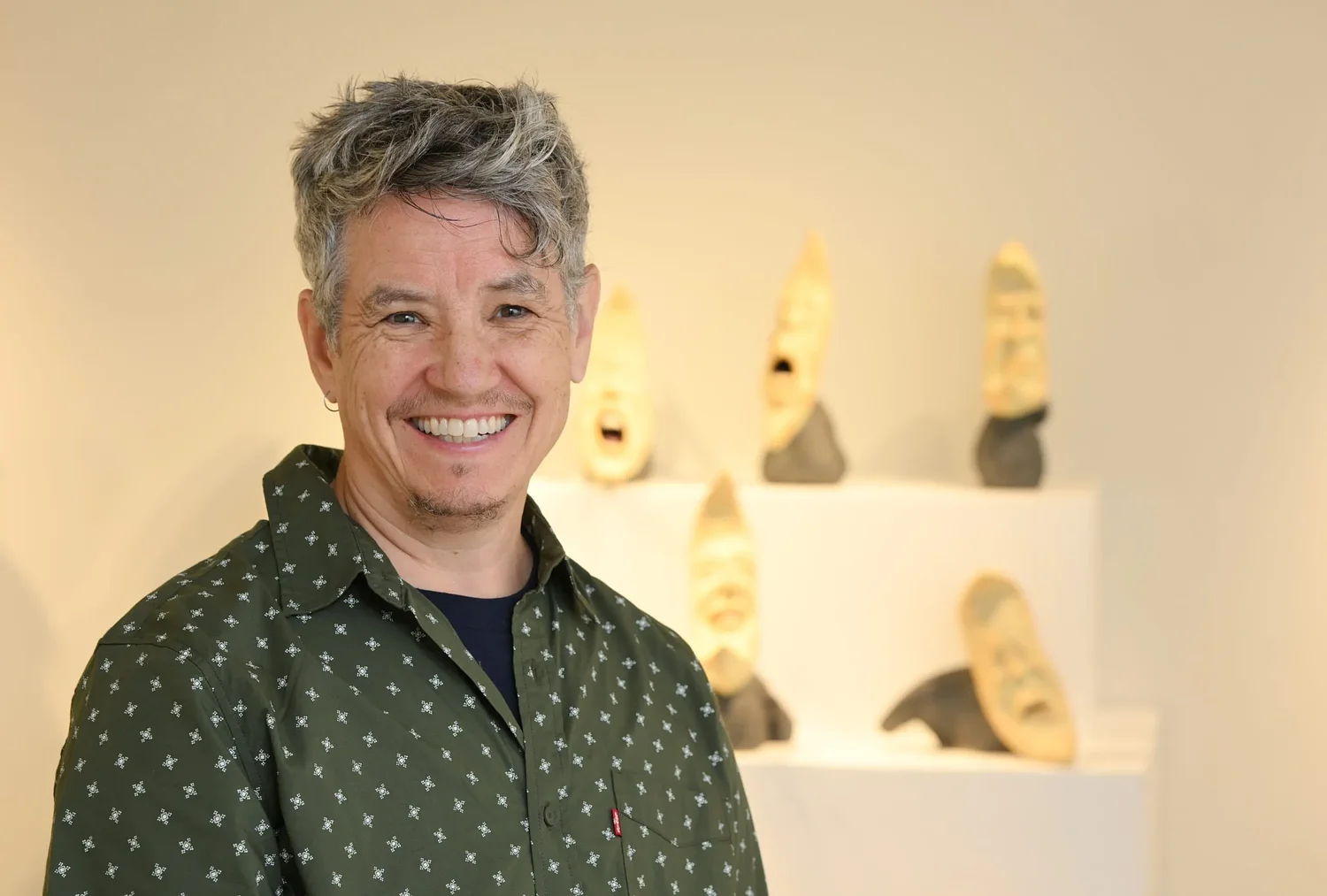 Unmasking the monsters within: Ceramic artist Wade Boswell's first solo exhibition in Greenfield explores healing, self-acceptance