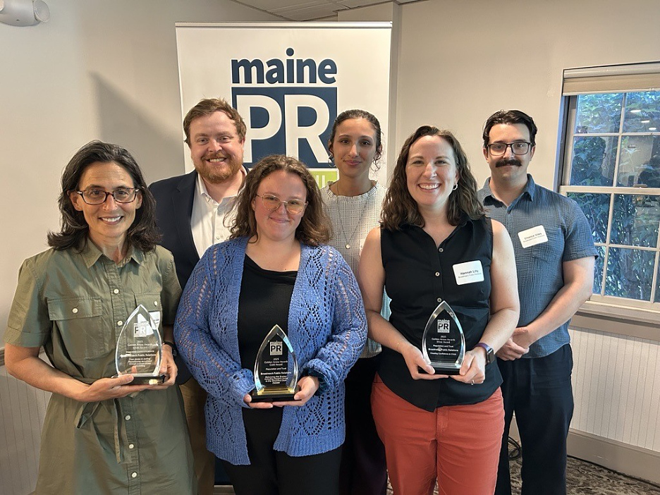 Broadreach Public Relations wins three Golden Arrows at the Maine Public Relations Council Awards Ceremony