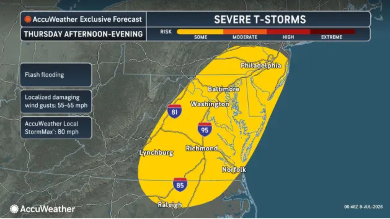 N.J. weather: Severe thunderstorms, flash flooding could hit state Thursday, Friday. Latest forecast.