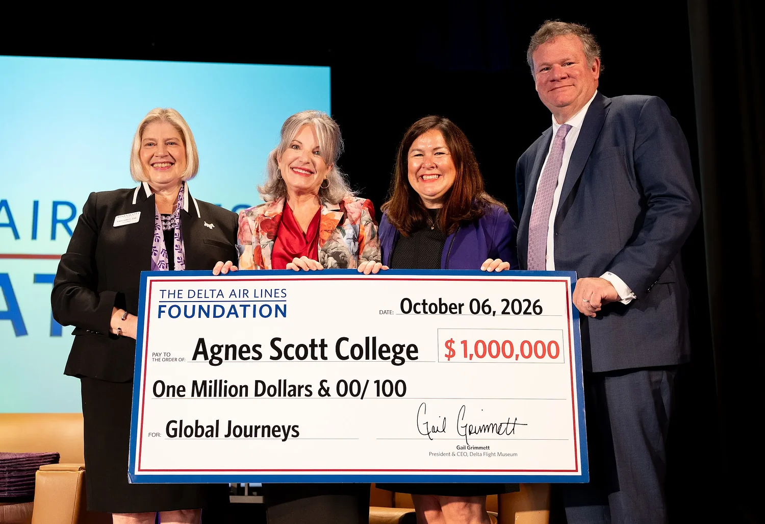 Delta Air Lines Foundation commits $1 million grant to Agnes Scott College