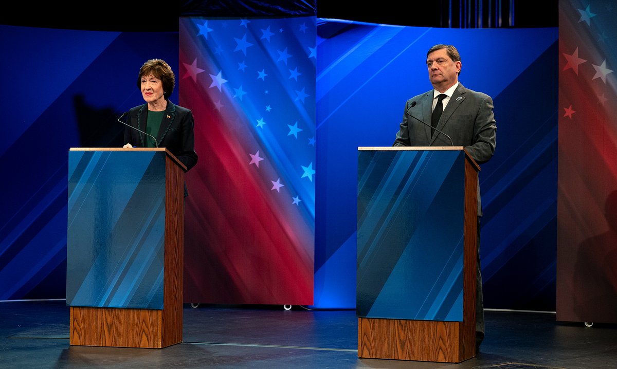 Live updates: Susan Collins and Troy Jackson meet in Bangor for final debate