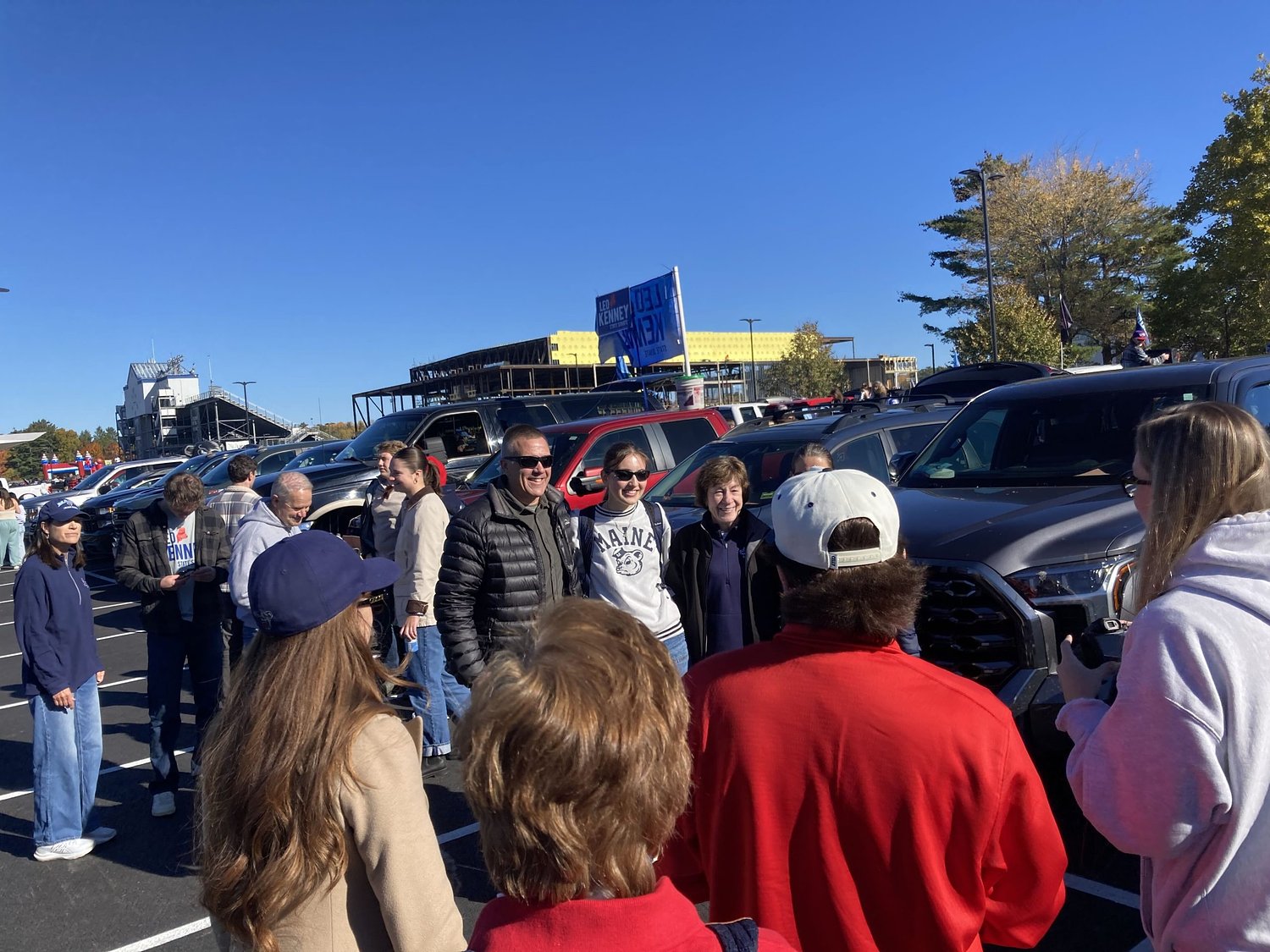Susan Collins tailgates and Troy Jackson rallies with 10 days left until Election Day
