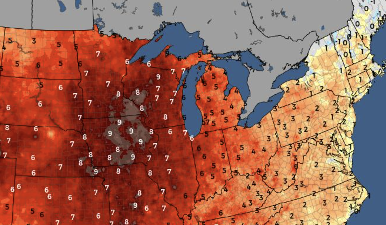 October is pacing to be a really warm month, special weather calendars show it