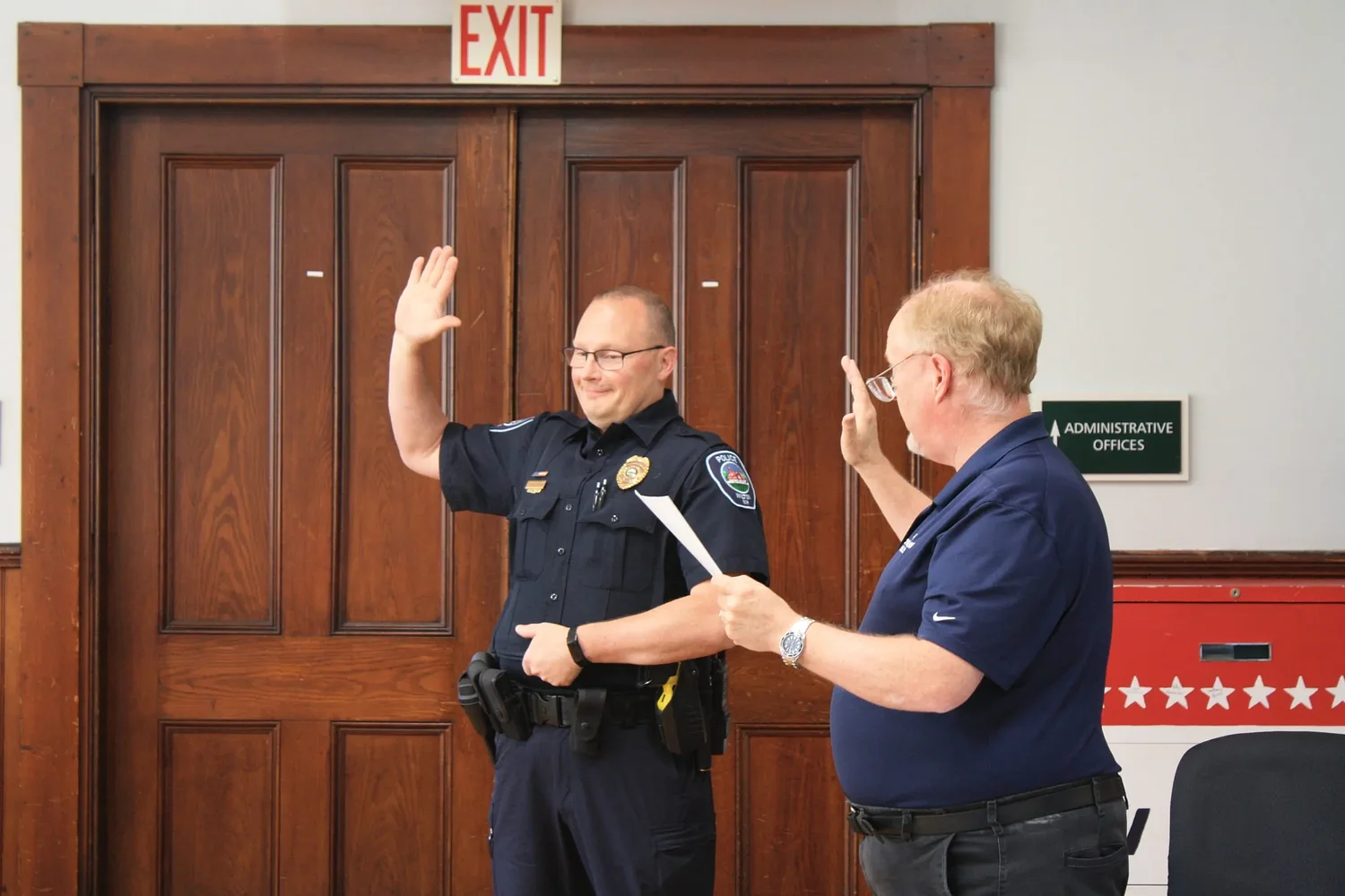 Wilton swears in John Frechette as police chief after interim term