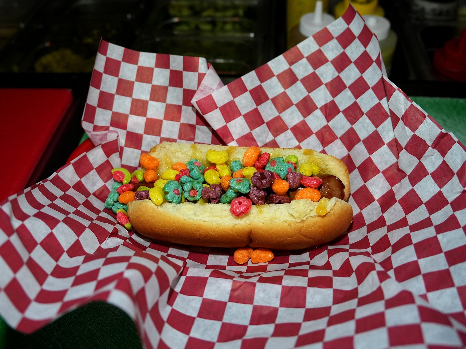 We tried the viral Trix cereal hot dog at this ’90s-inspired Southeast Portland bar