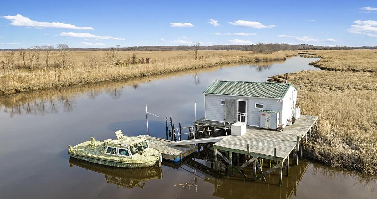 Tiny bulletproof N.J. cabin on 320 acres can only be reached by boat — and it just sold