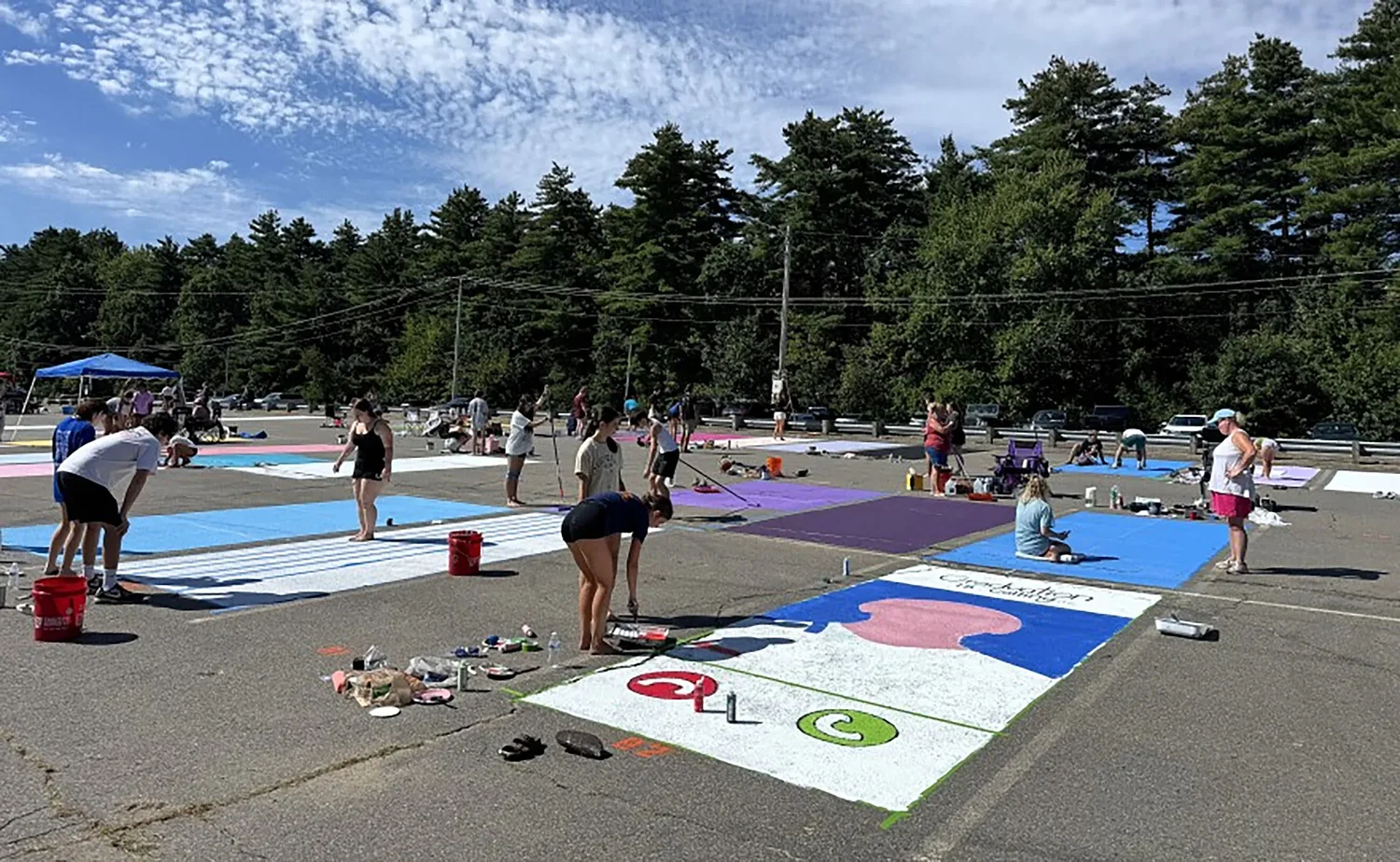 For $50, seniors at a NH high school can get a parking spot and make it an artwork