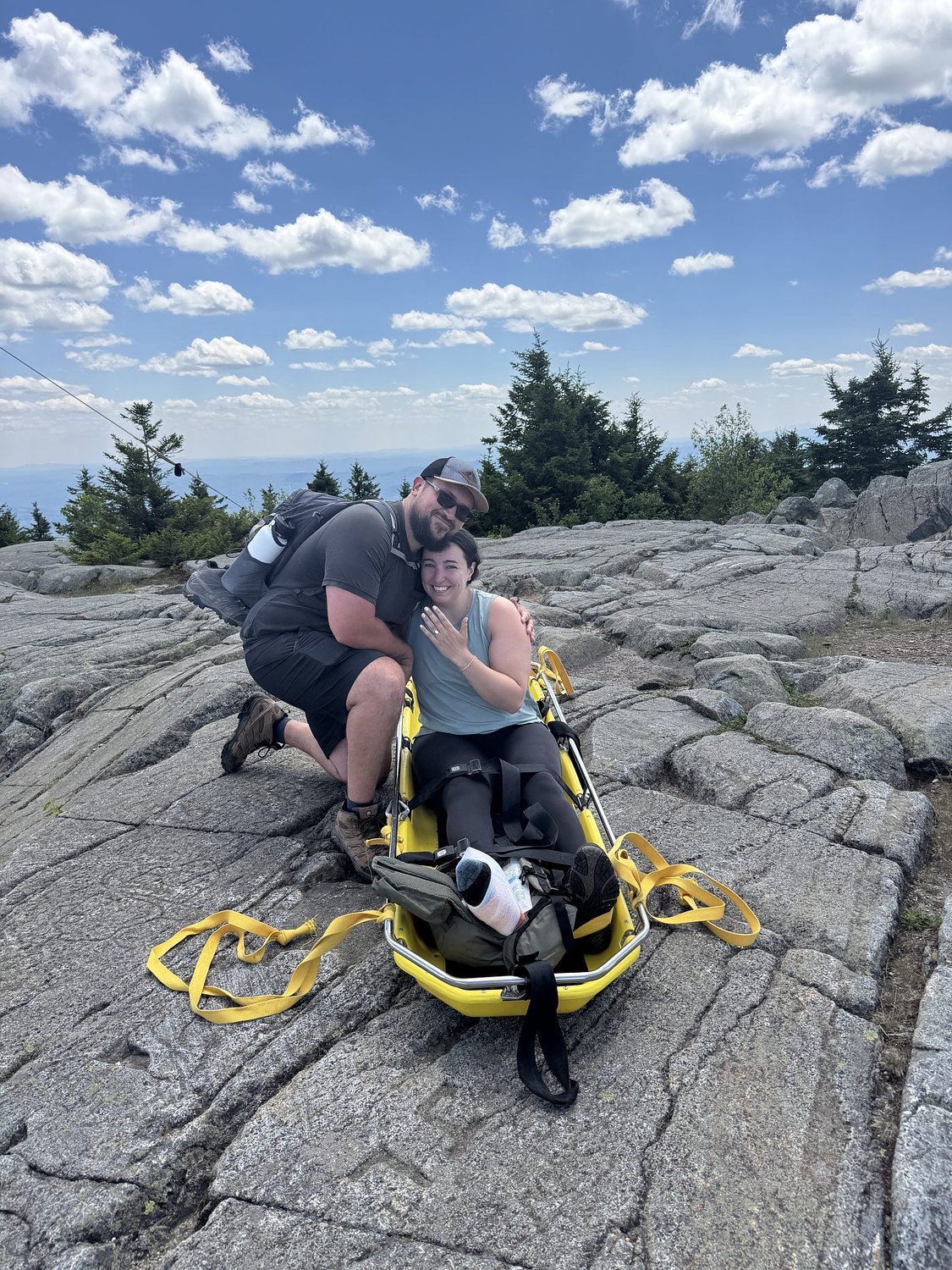 Hiking injury doesn't derail plans for marriage proposal