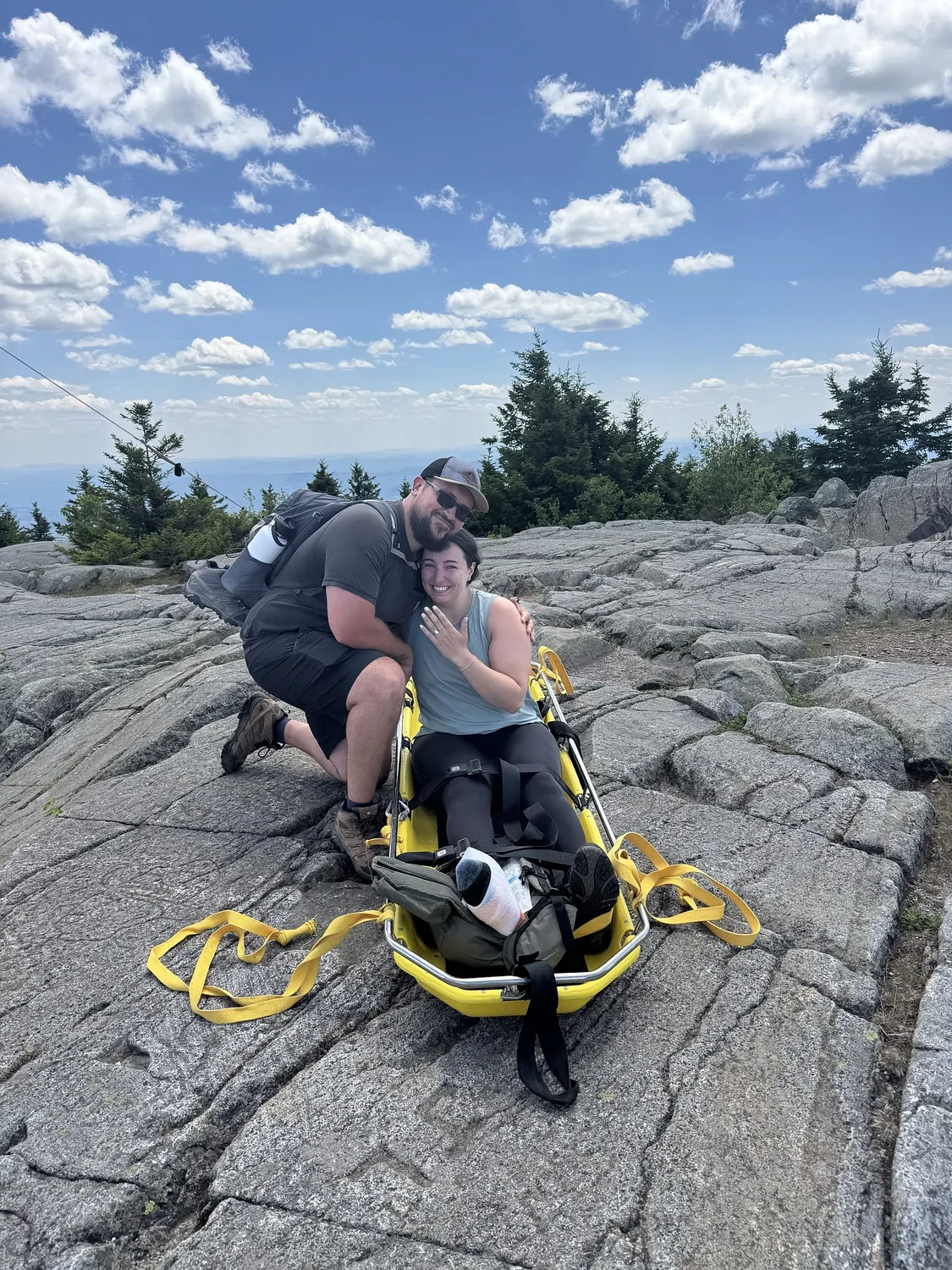 Hiking injury doesn't derail plans for marriage proposal
