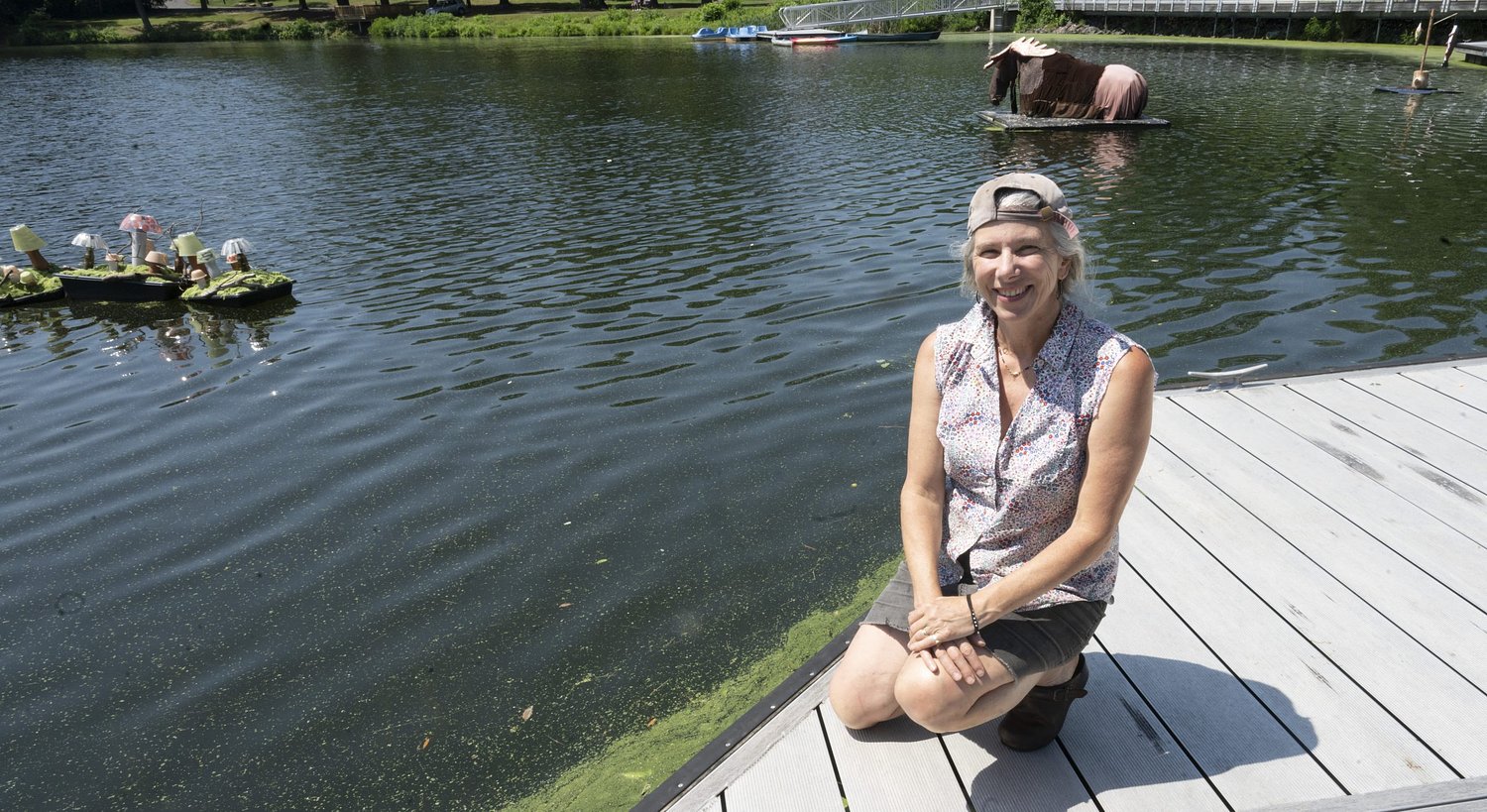 A floating moose, and a fresh approach to public art in Easthampton