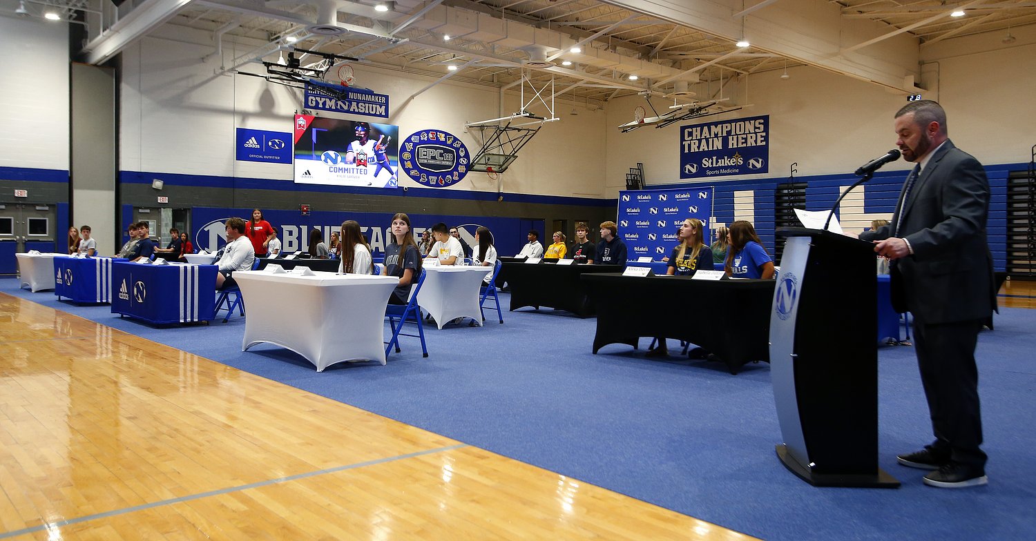 Nazareth celebrates nearly 40 college-bound athletes