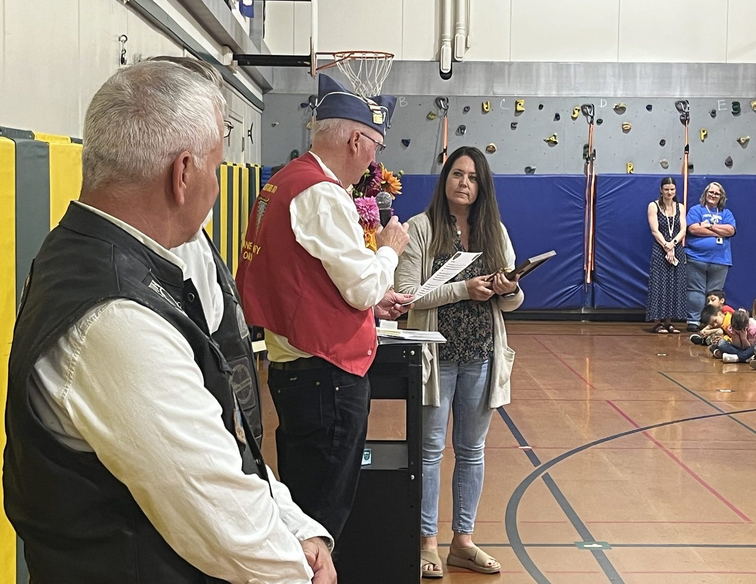 American Legion recognizes 4J teacher for helping students learn to honor veterans, flag