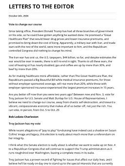 LETTERS TO THE EDITOR