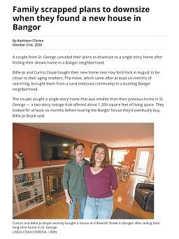 Family scrapped plans to downsize when they found a new house in Bangor