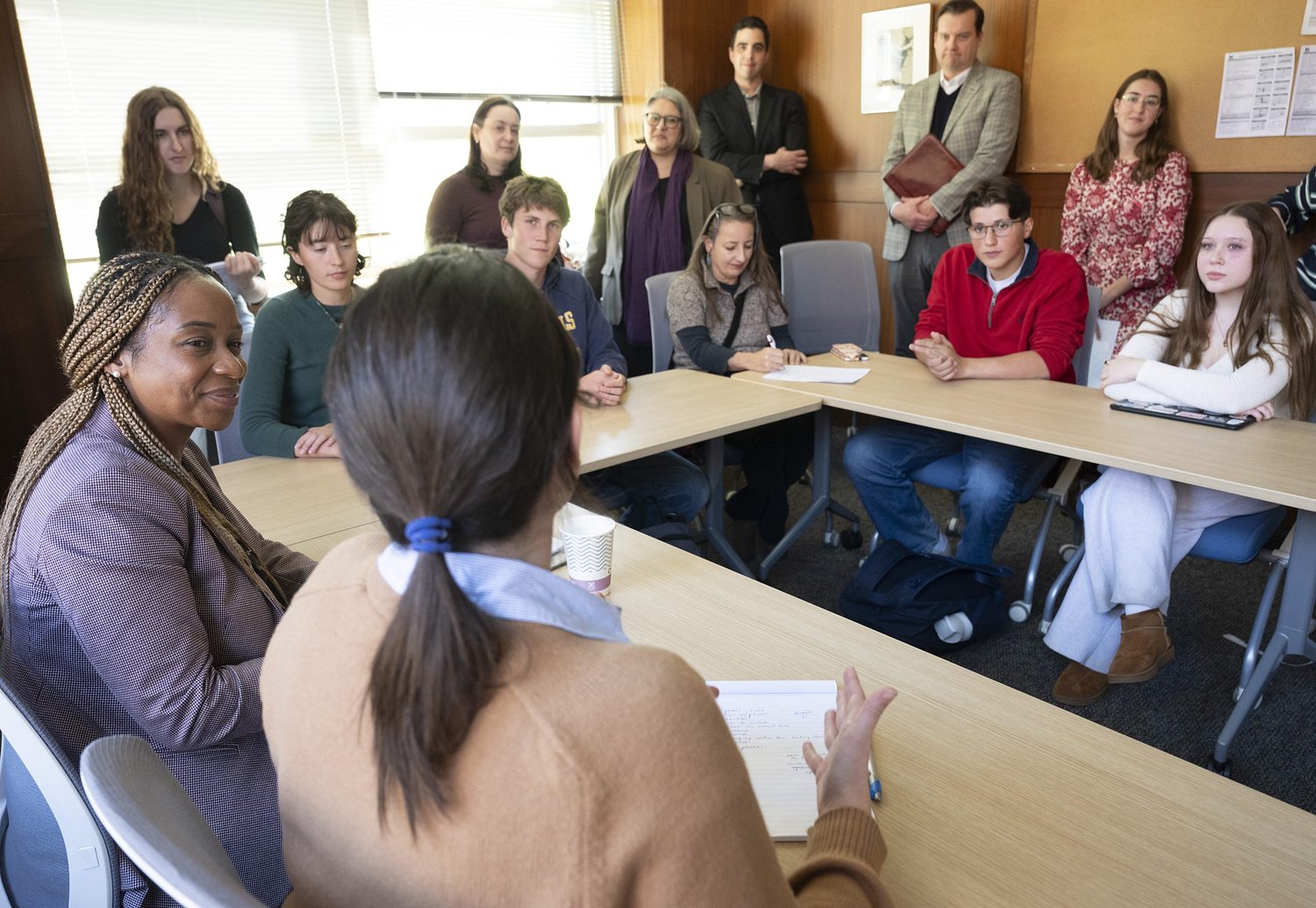 AG Campbell visits Northampton High, announces $50K grant to support cellphone ban