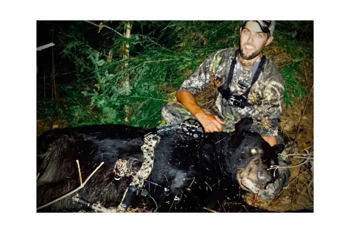 He shot his first bear on opening day. It’s now a Maine archery record.  