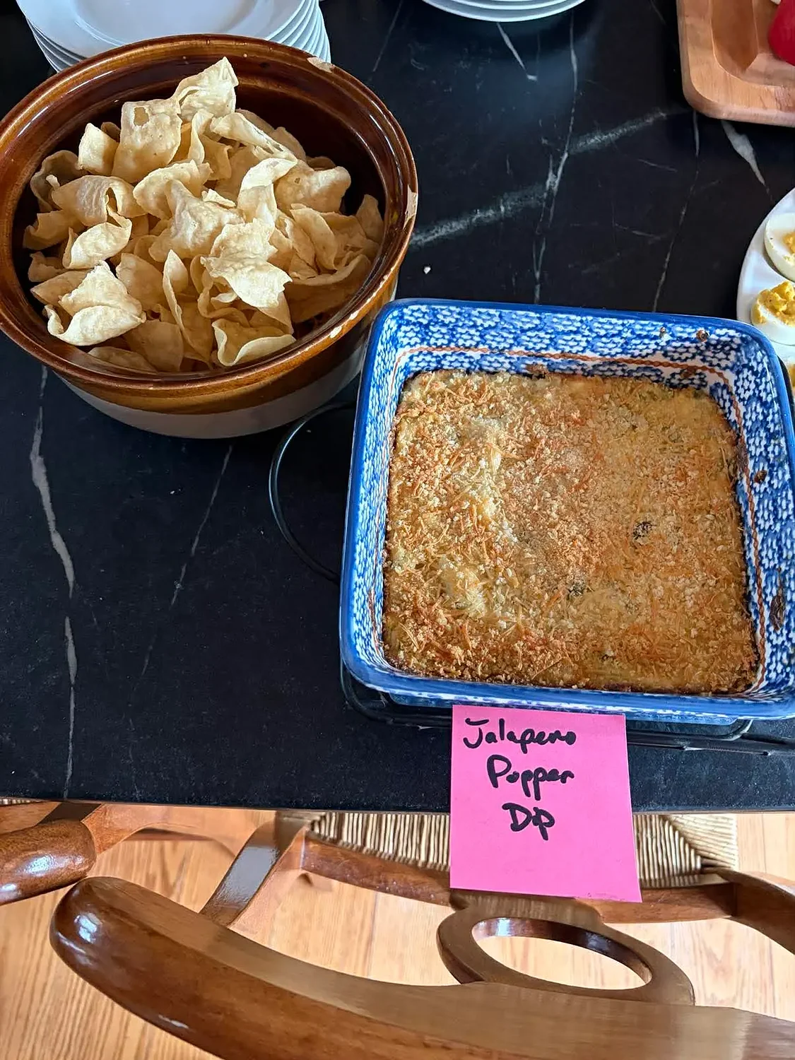 Serving a show-stealing dish: Jalapeño Popper Dip is a hit at the Sons & Daughters of Hawley’s Mud Party