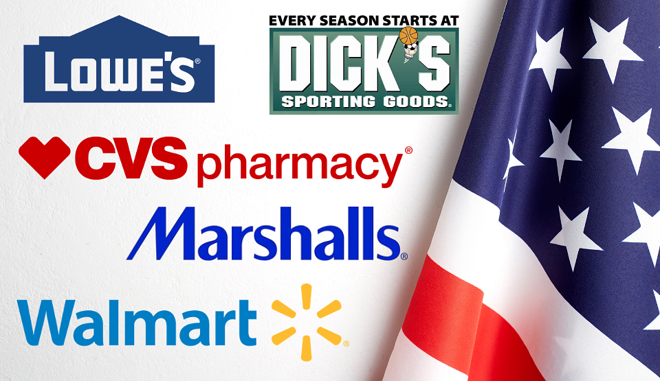 What stores are open on 4th of July, 2026?