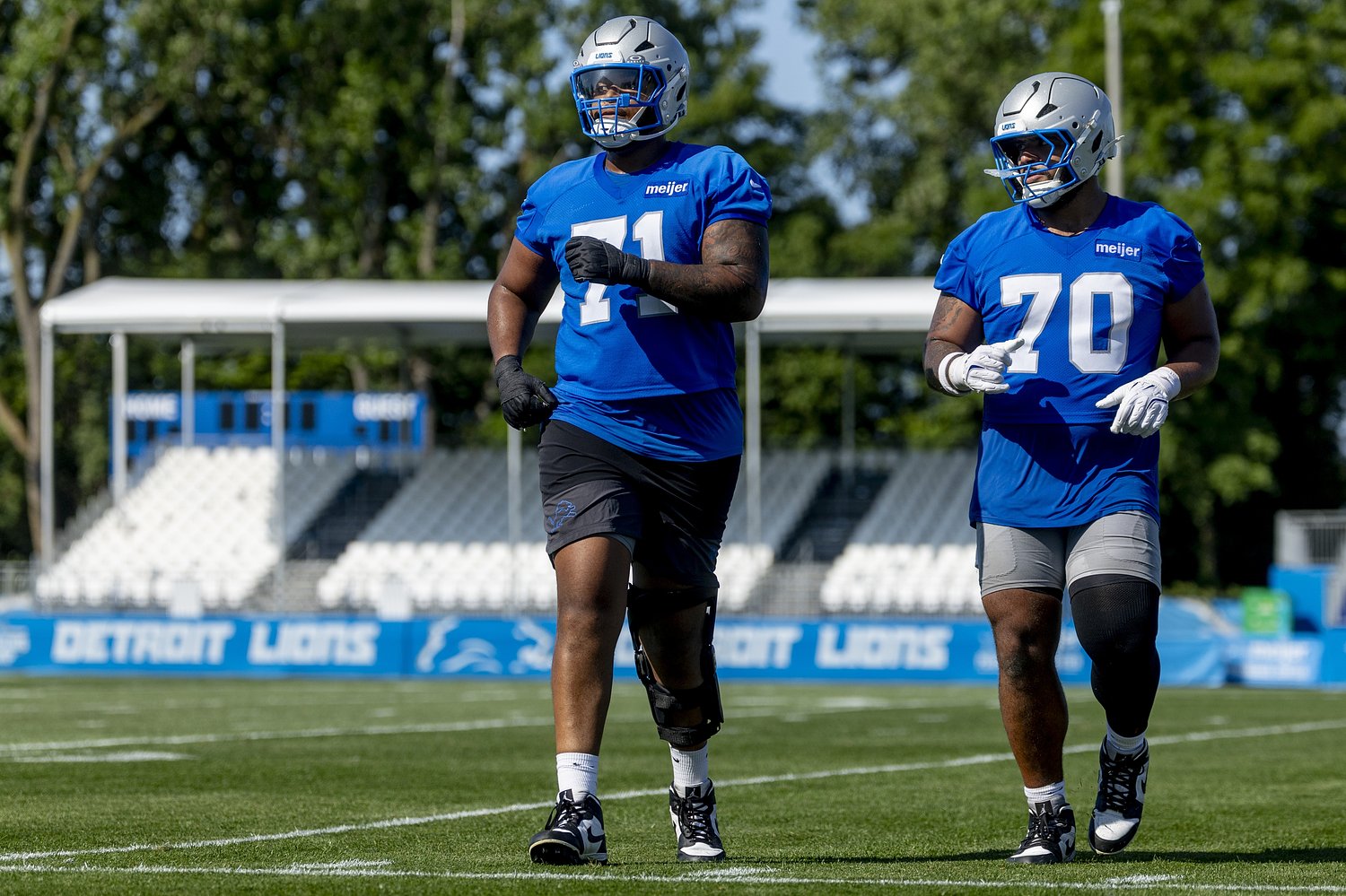 Observations: Lions keep eyes and options open for ‘ongoing battle’ for OL spots