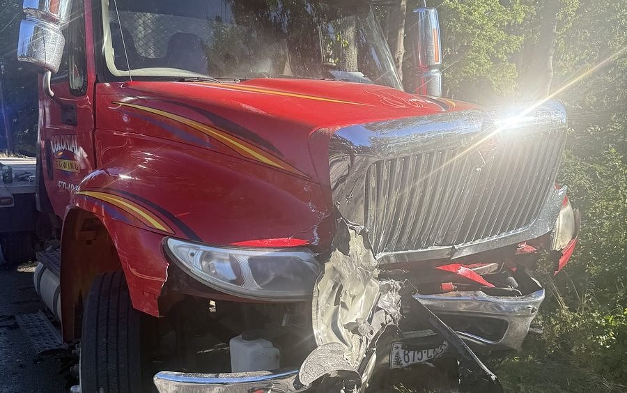 2 Maine men hurt when they collided with a wrecker
