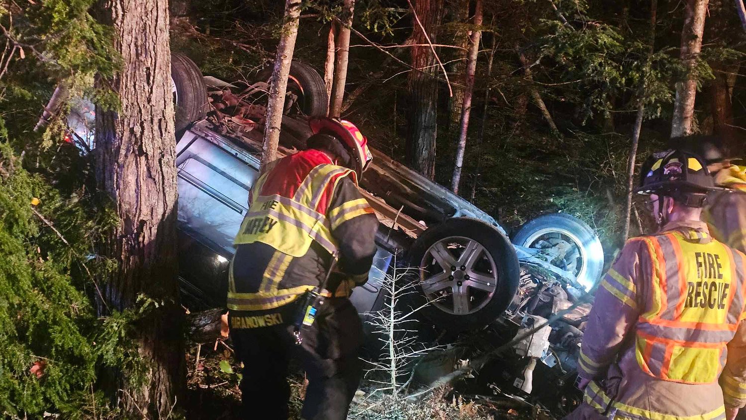 No injuries reported in Sharon rollover crash on Friday night