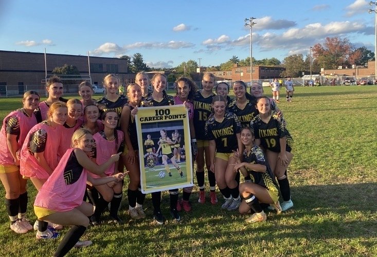 Smith Vocational’s Erin Miller reaches 100 career points (video)