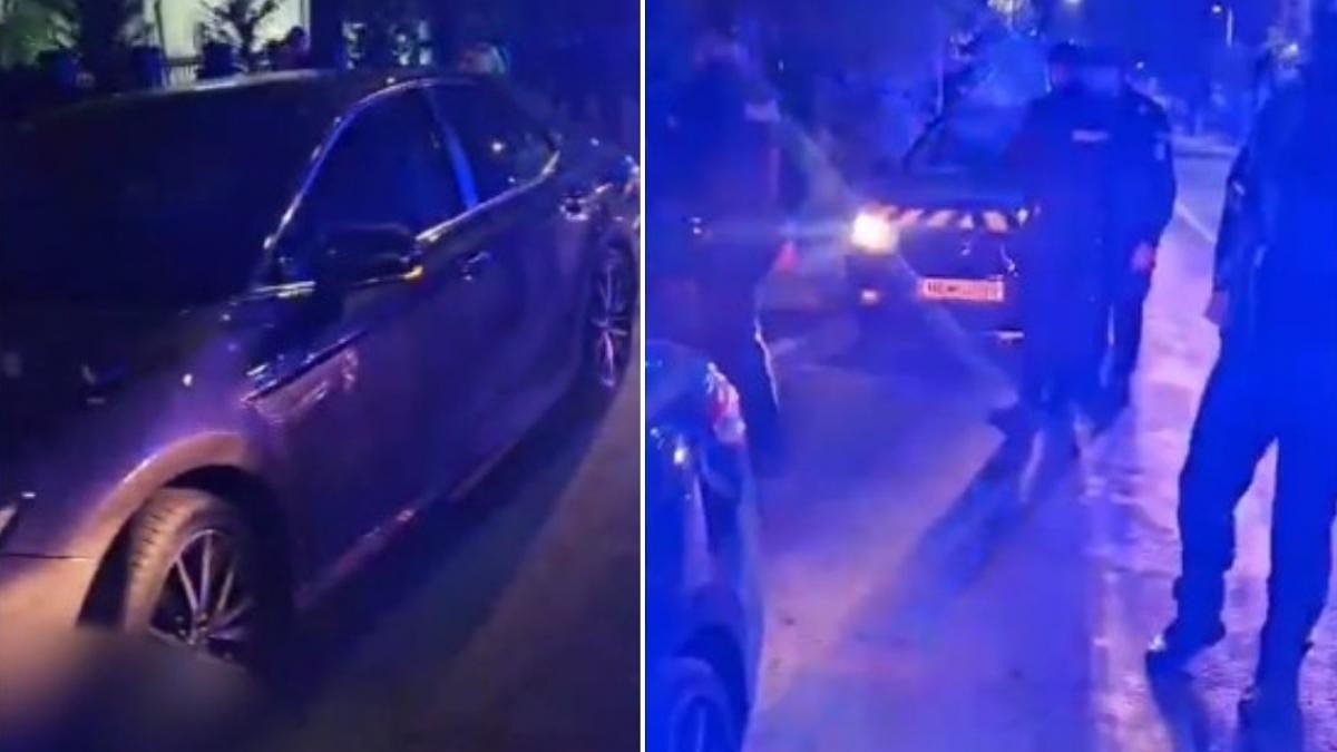 Incident la Ambasada Rusiei: un bărbat drogat a încercat să intre cu mașina în poartă / video