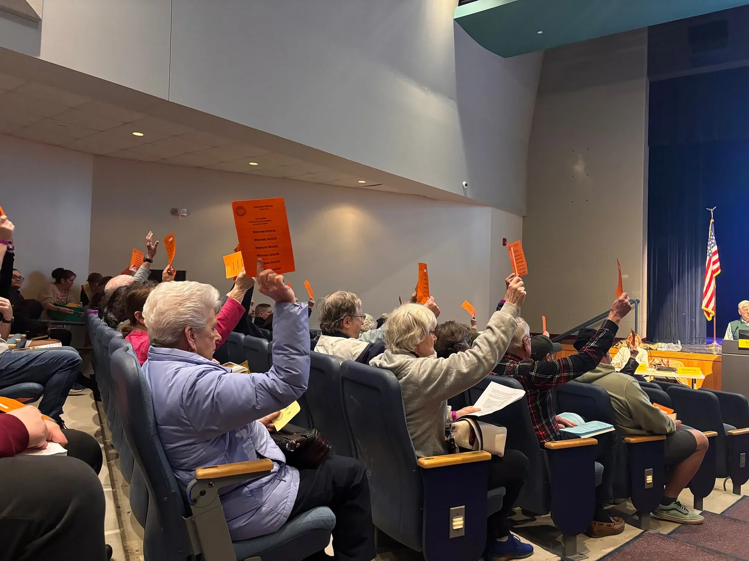 Secret ballots stretch Bow town meeting over four hours as residents debate water improvement, community building future