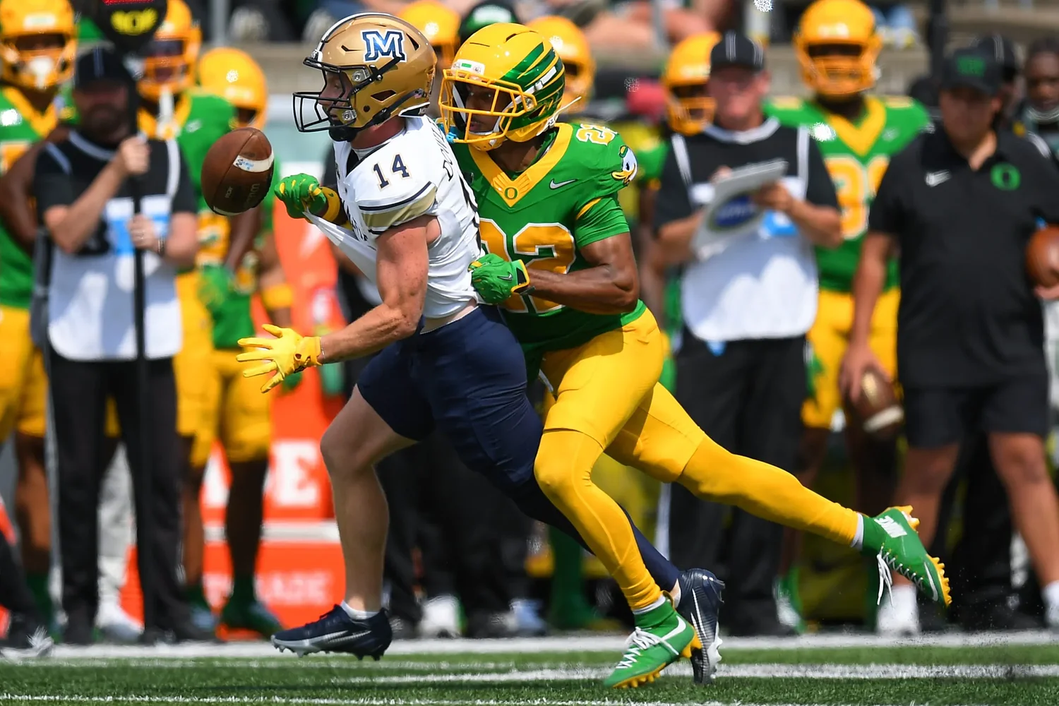 New heights: Oregon’s big but inexperienced secondary gets its first test