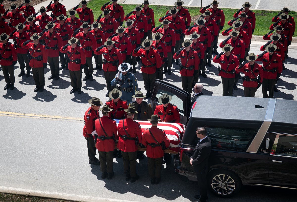 Photos: Maine game warden pilot honored with ceremony in Bangor