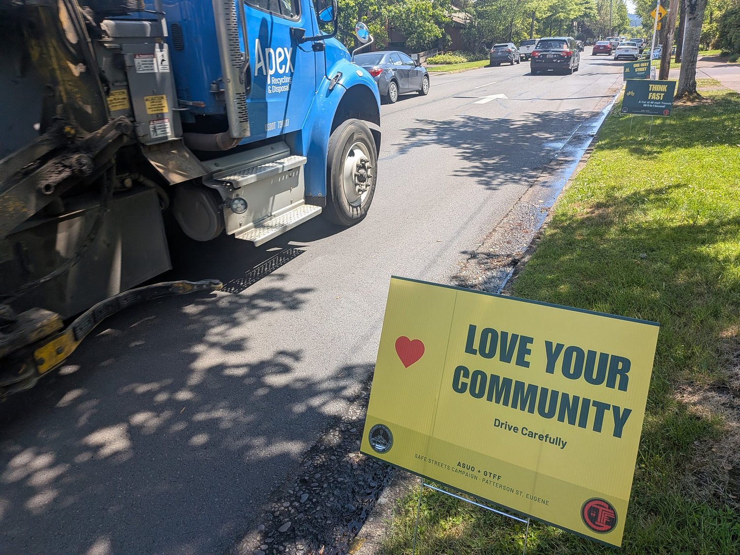 Advocates, UO students gather to push for improved traffic safety on Patterson Street