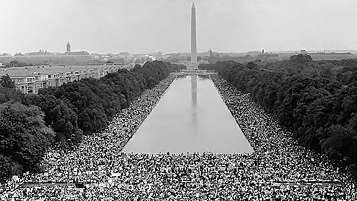 1963: 250,000 gather for March on Washington