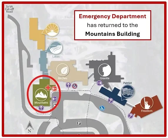 Following storm repairs, White River Junction VA Medical Center ER returns to original location