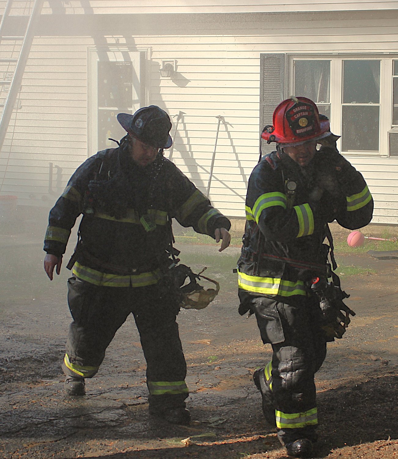 Cat saved from Orange house fire