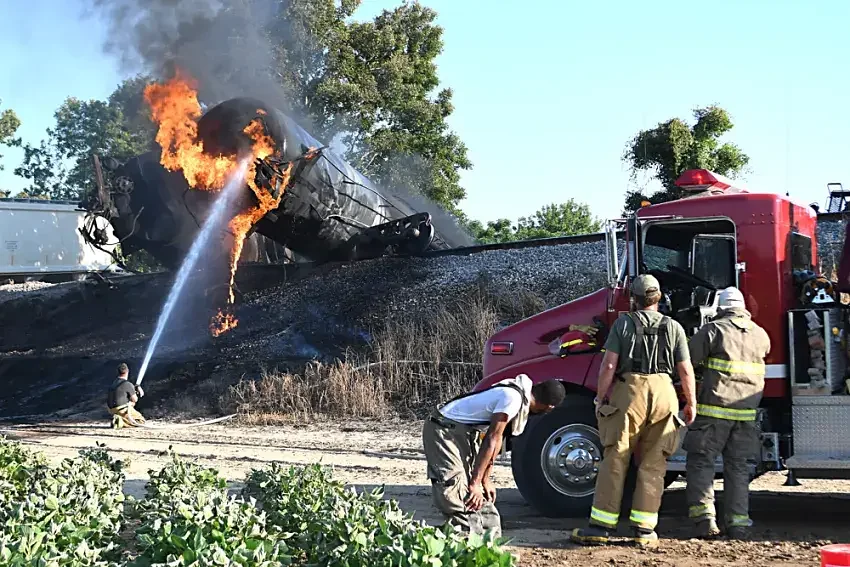 Mississippi Delta residents worry about their health after train derailment and chemical fire