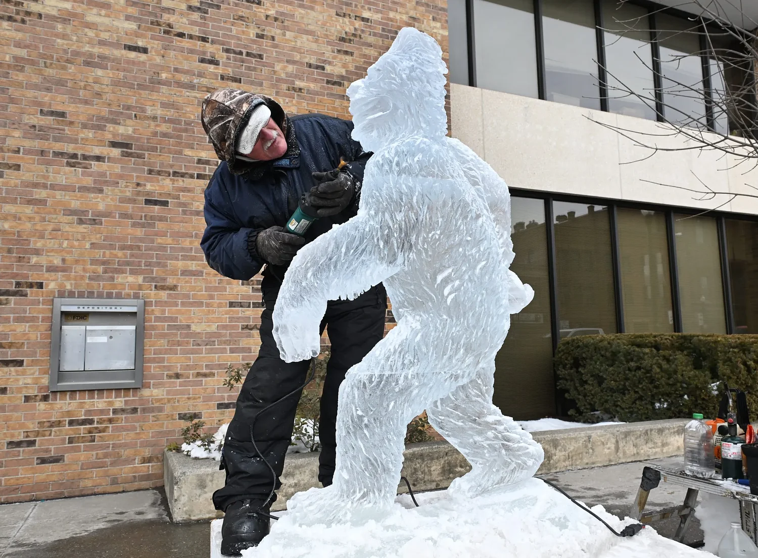 PHOTOS: Cold creations arrive on Greenfield's Main Street