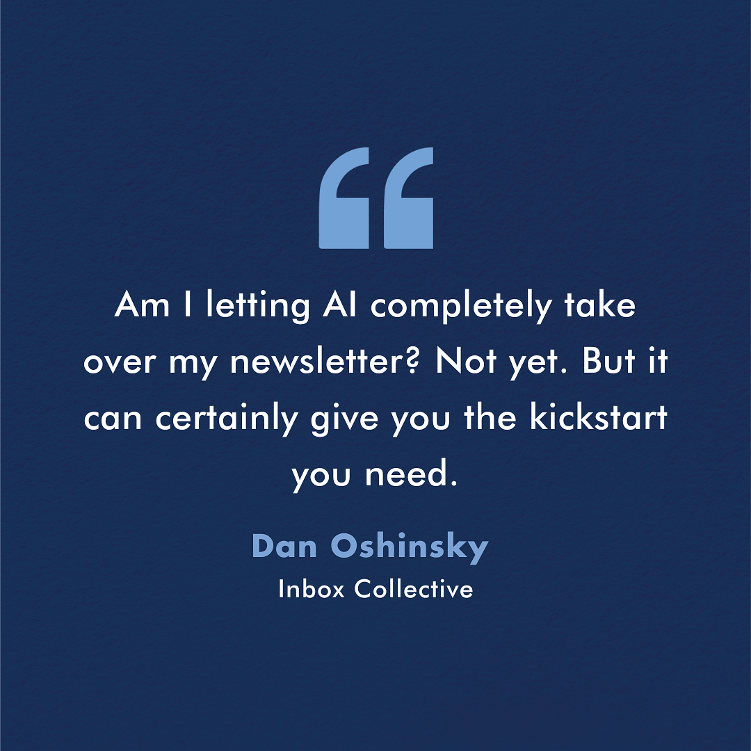 How I'm Using AI With My Newsletter