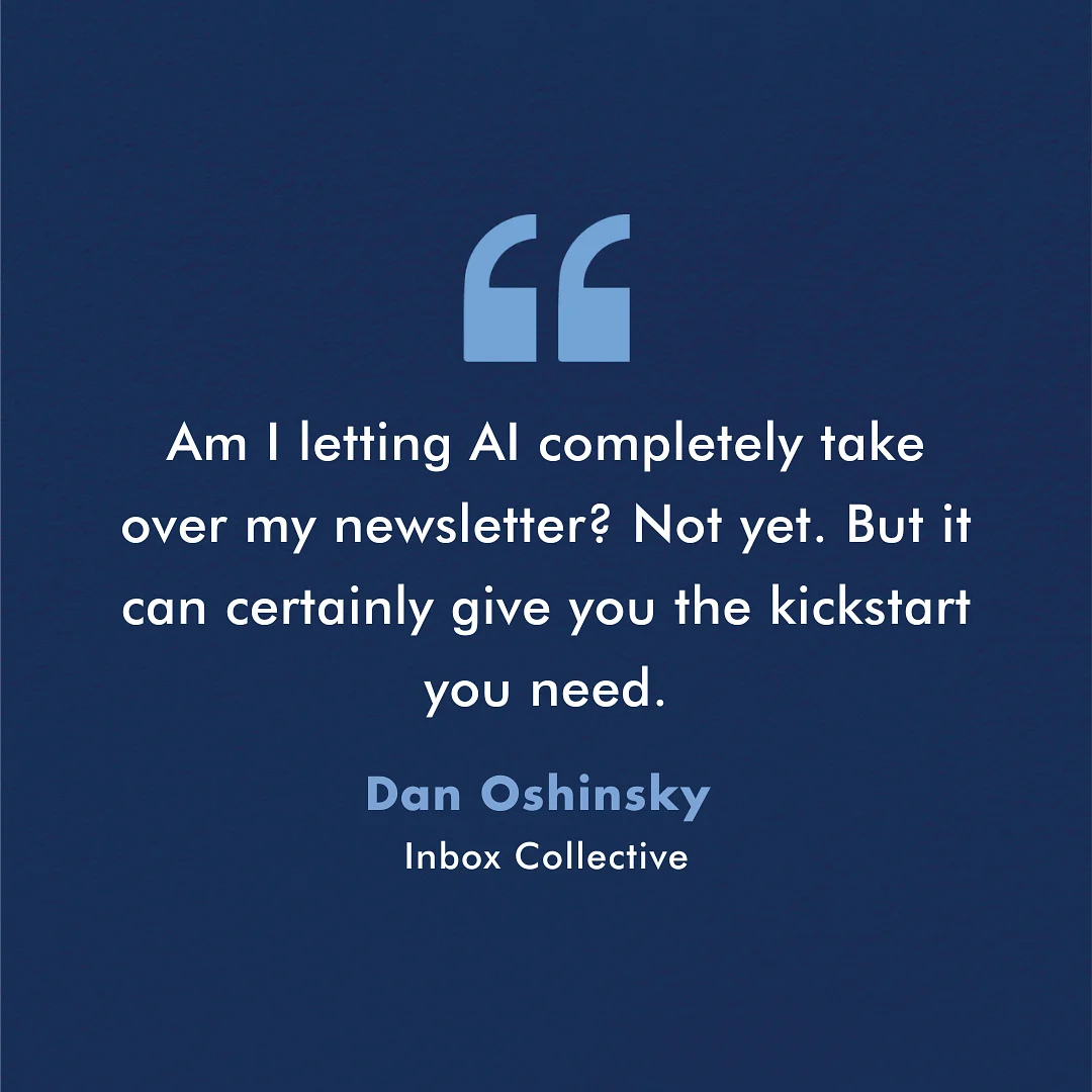 How I'm Using AI With My Newsletter