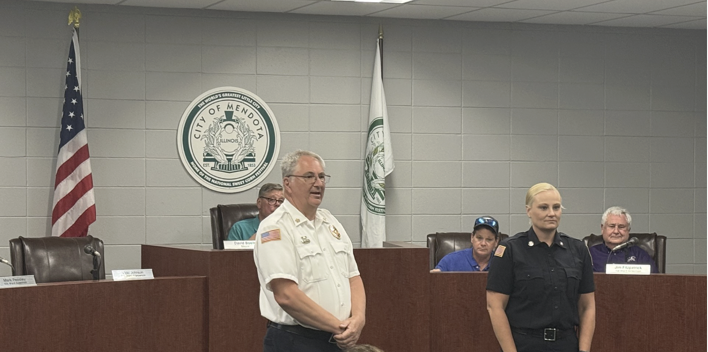 Mendota welcomes new firefighter, paramedic