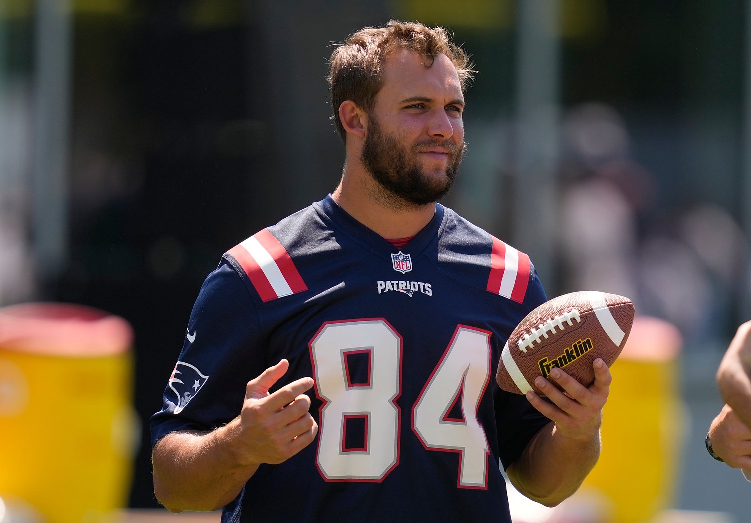 Patriots undrafted rookie tight end hopes to turn more heads in training camp