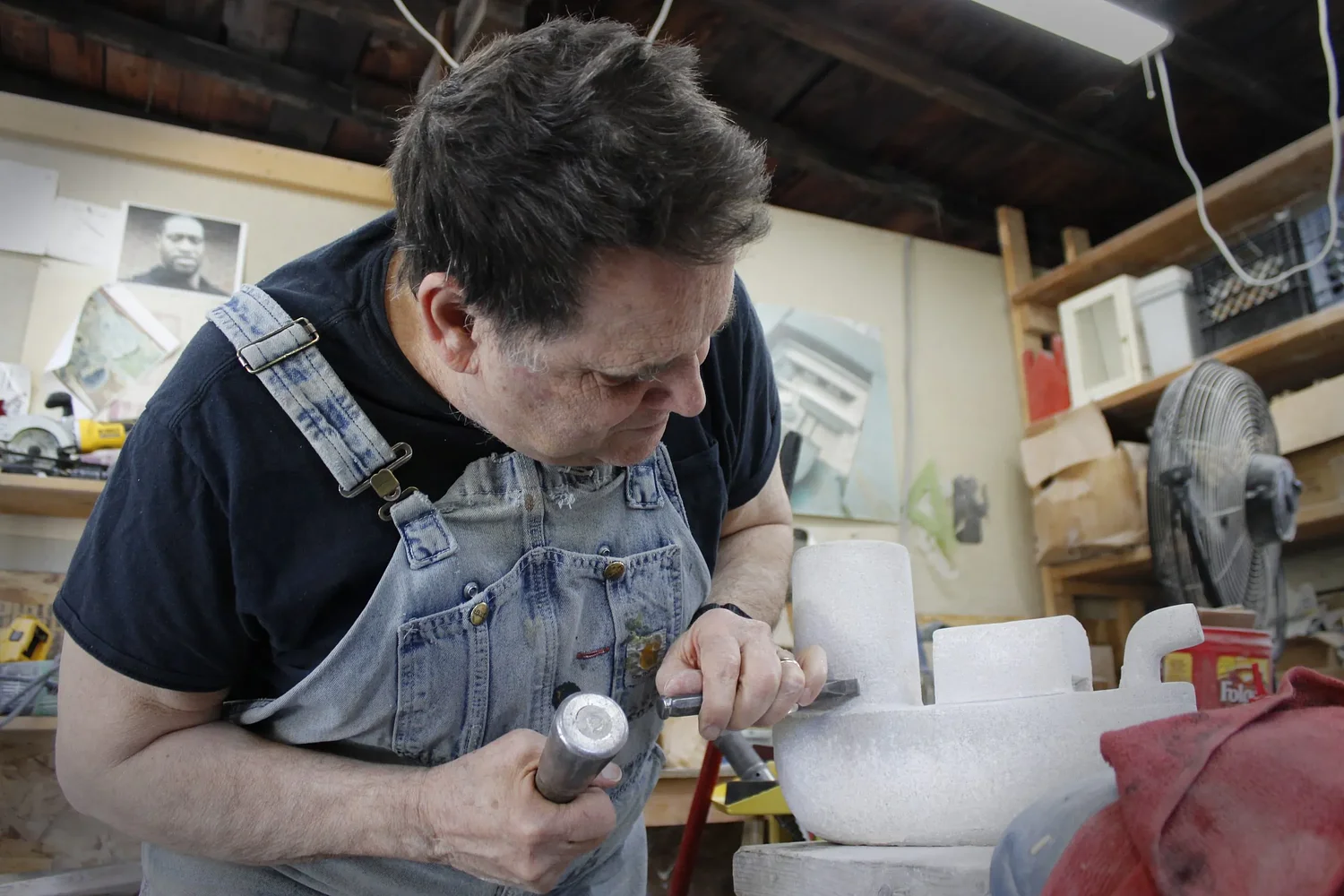 'Stone lasts through time': Turners Falls sculptor Tim de Christopher finds permanence amid personal change