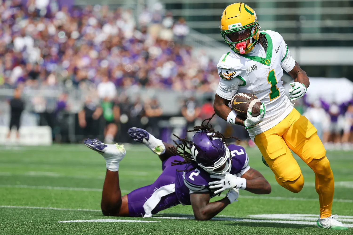 A weak finish is the only blemish in the Ducks’ win at Northwestern