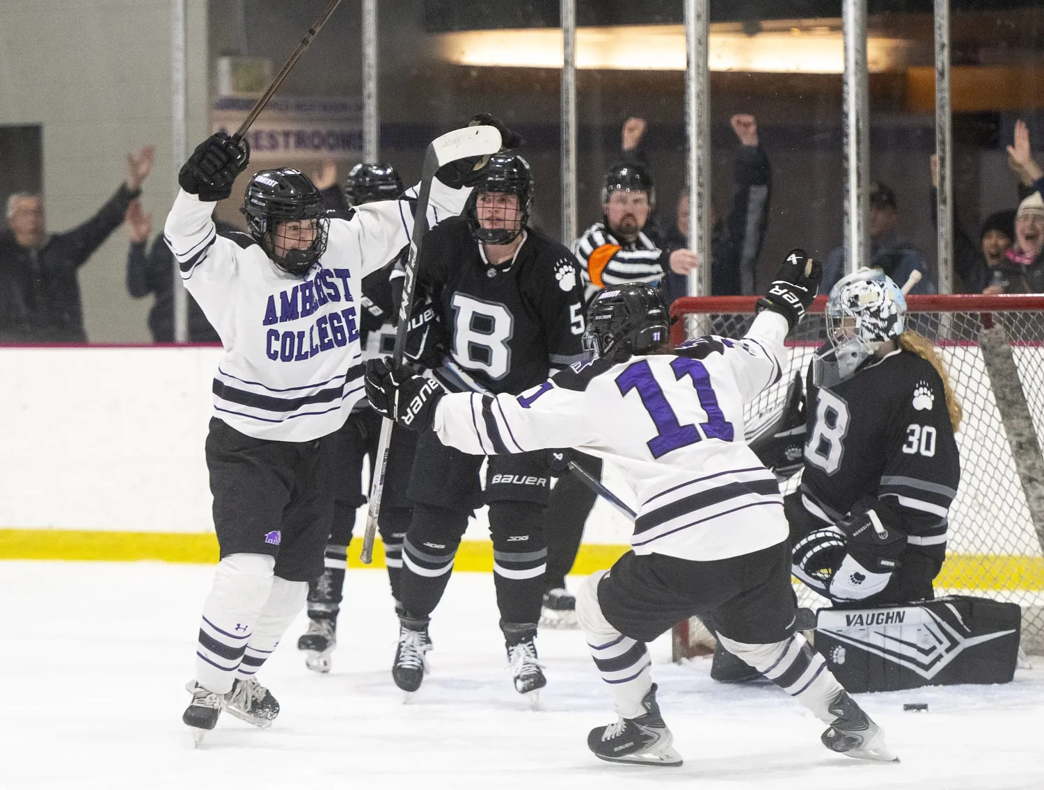 NESCAC women’s hockey: Ayla Abban’s OT goal propels Amherst College past Bowdoin, 2-1, in quarterfinals