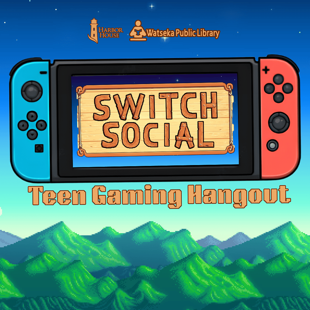 Free gaming hangout for teens — June 8 at Watseka Library