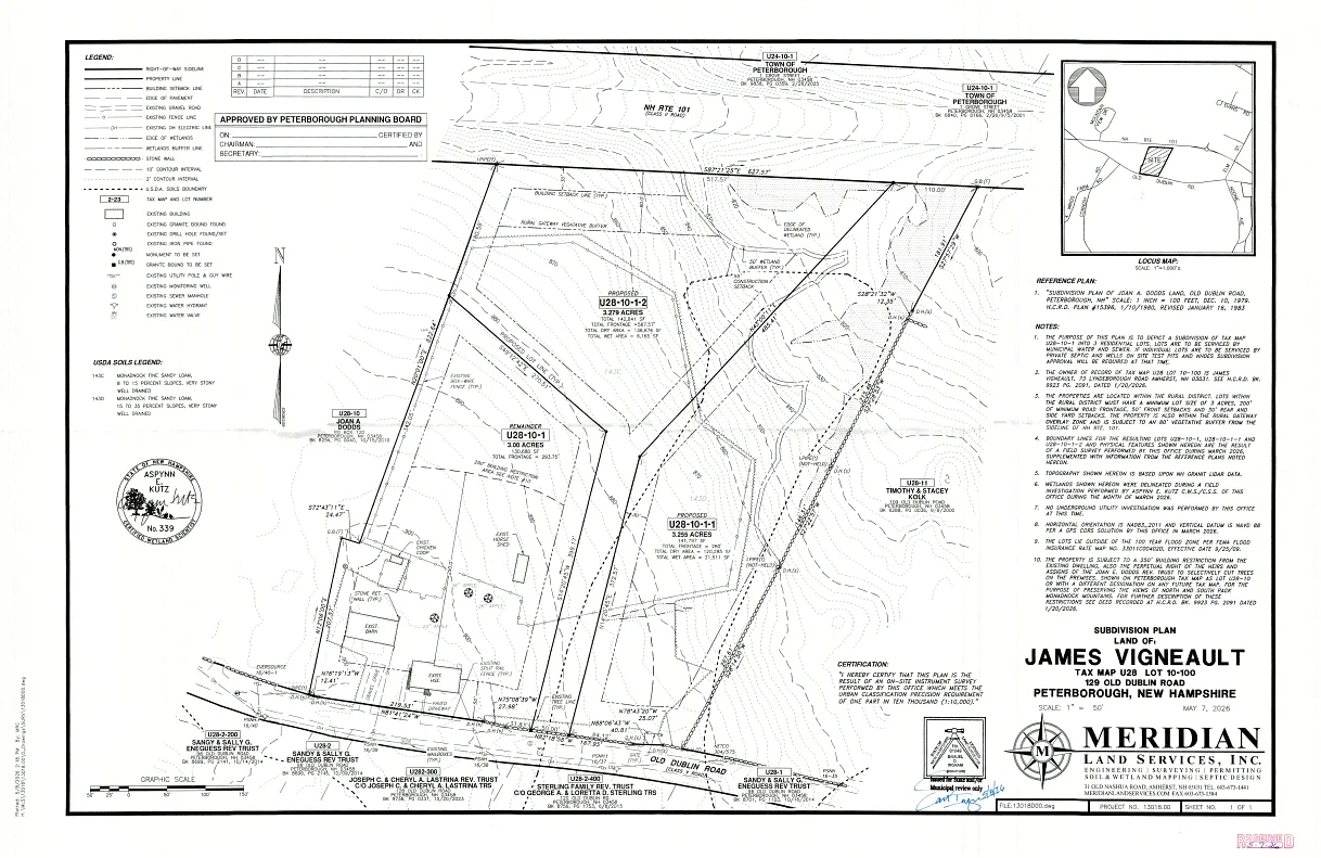 Peterborough Planning Board approves farm subdivision on Sand Hill Road