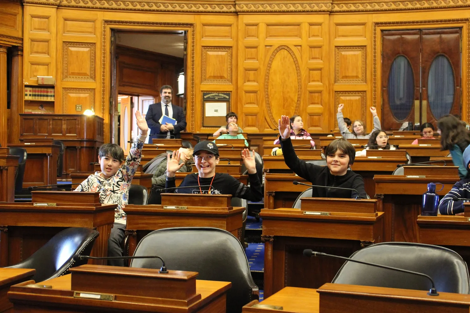 Rural schools week of action 'shows some muscle': Buckland-Shelburne fifth graders visit State House