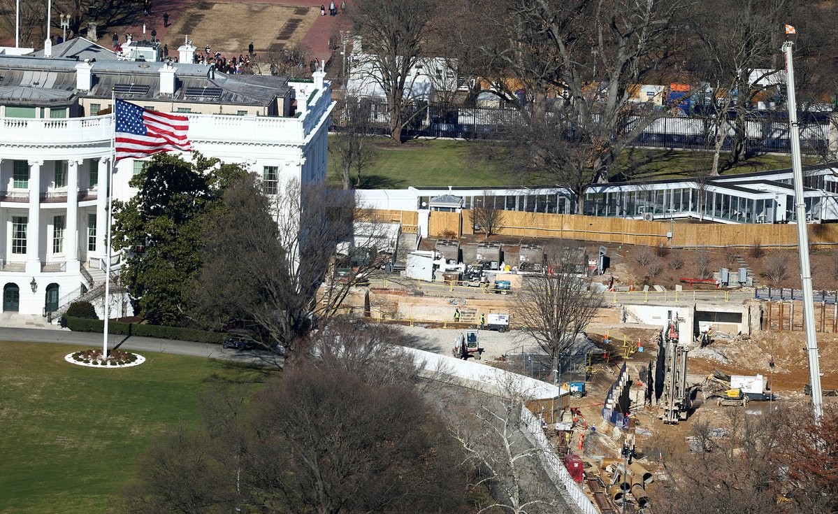 Trump administration files emergency motion to resume ballroom work, citing security issues