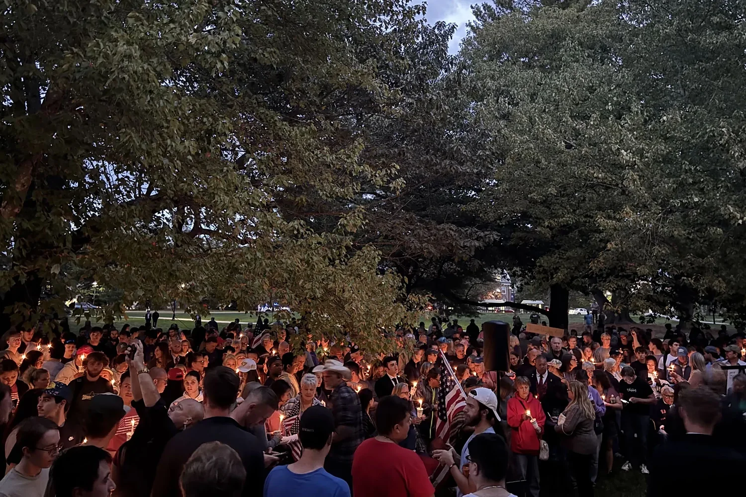 At campus vigil honoring Kirk, UNH conservatives say they’re eager to speak up